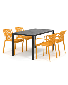 Barbados Ravella/ Nardi Cube 140x80 cm dining tuinset 5-delig