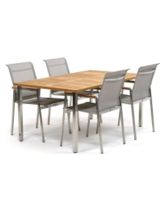 4 Seasons Outdoor Passion/ Mantra 160x95 cm dining tuinset 5-delig