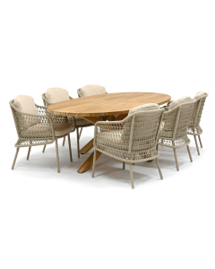 4 Seasons Outdoor Puccini/ Taste 4SO Prado 240x115 cm dining tuinset 7-delig