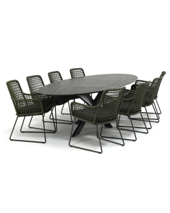 Taste 4SO Athena/ Belcanto Beliza 300x120 cm dining tuinset 9-delig