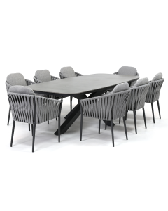 Barbados Turpani/ Darro 260x115 cm dining tuinset 9-delig