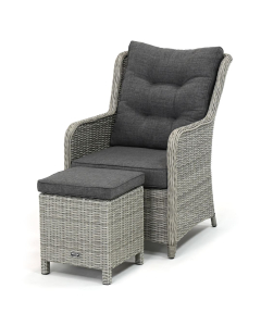 Sivara | Clifo/ Breso lounge-diningstoel met voetenbank