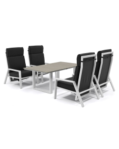 Barbados | Karan stoel loungeset 5-delig verstelbaar