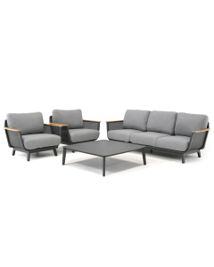 Barbados | Mesh stoel-bank loungeset 4-delig