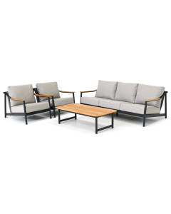 Barbados | Carmaso stoel-bank loungeset 4-delig