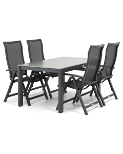 Barbados Bucine/ Cubas 160x90 cm dining tuinset 5-delig