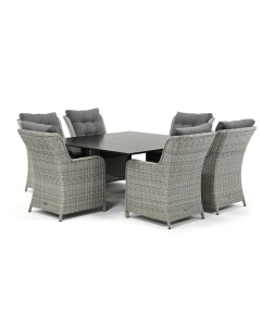 Sivara Nanto/ 4 Seasons Outdoor Extreme Square/ Belcanto 150x150 cm dining tuinset 7-delig