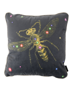 Madison | Velvet Insect Grey Sierkussen 45x45 cm