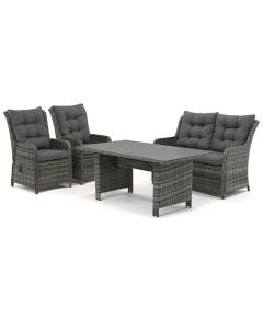 Sivara | Rento 2-zits/ Parlo stoel-bank dining-loungeset 4-delig verstelbaar