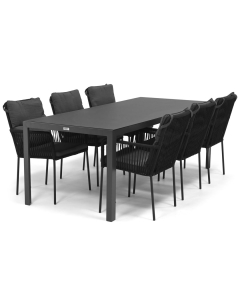 Novara Hatay/ Barbados Valerino 215x90 cm dining tuinset 7-delig