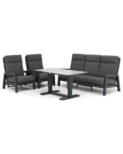Barbados | Bagno stoel-bank loungeset 4-delig verstelbaar