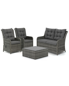 Sivara | Rento/ Anzio stoel-bank loungeset 4-delig verstelbaar