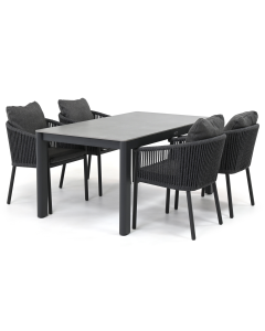 Sivara Senza/ Barbados Cubas 160x90 cm dining tuinset 5-delig
