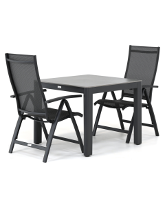 Barbados Cubas/ Donata 90x90 cm dining tuinset 3-delig