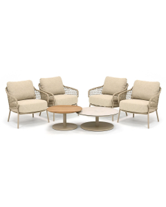 4 Seasons Outdoor | Sardinia/ Taste 4SO Sara stoel loungeset 6-delig