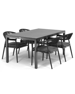 Barbados Gela/ Barbados Palomas 160x95 cm dining tuinset 5-delig