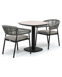 Barbados Asota/ Taste 4SO Manolo 75x75 cm bistro dining tuinset 3-delig