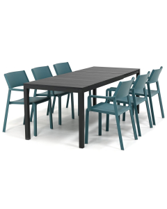 Nardi Trill/ Rio 140-210x85 cm dining tuinset 7-delig