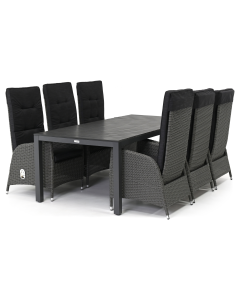 Sivara Senna/ Barbados Natale 220x100 cm dining tuinset 7-delig verstelbaar