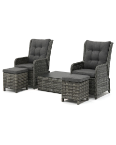 Sivara | Rento/ Breso/ Anzio stoel loungeset 5-delig verstelbaar