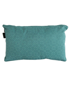Madison | Check Sea Blue Outdoor lendekussen 50x30 cm
