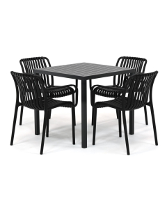 Barbados Ravella/ Nardi Cube 80x80 cm dining tuinset 5-delig