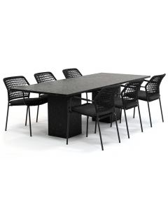 Taste 4SO Barista/ Belcanto Yara 240x100 cm dining tuinset 7-delig