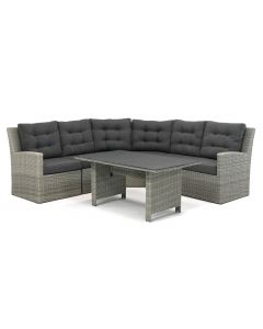 Sivara | Parlo XL hoek dining-loungeset 6-delig
