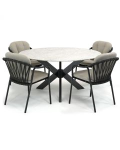 Taste 4SO Manitoba/ Belcanto Morena ø150 cm dining tuinset 5-delig