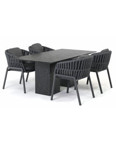 Sivara Catena/ Belcanto Yara 180x90 cm dining tuinset 5-delig