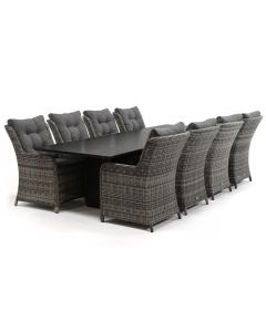 Sivara Nanto/ Belcanto Yara 300x100 cm dining tuinset 9-delig