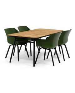Hartman Sophie Element/ Garrison Teak Tole 180x90 cm dining tuinset 5-delig