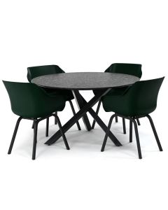 Hartman Sophie Element/ Belcanto Fomenta ø130cm dining tuinset 5-delig