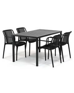 Barbados Ravella/ Nardi Cube 140x80 cm dining tuinset 5-delig