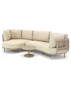 4 Seasons Outdoor | Sardinia/ Boaz ø60 cm chaise longue loungeset 3-delig