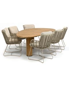 4 Seasons Outdoor Fabrice/ Taste 4SO Corsica 240x130 cm dining tuinset 7-delig