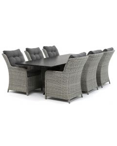 Sivara Nanto/ Belcanto Beliza 240x100 cm dining tuinset 7-delig