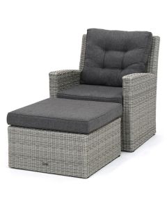 Sivara | Grando/ Marlo loungestoel met voetenbank