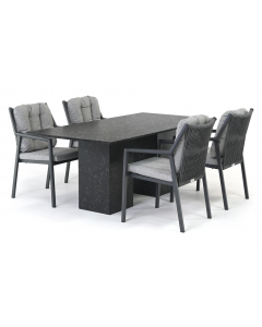 Barbados Toulon/ Belcanto Yara 180x90 cm dining tuinset 5-delig