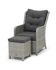 Sivara | Clifo/ Breso lounge-diningstoel met voetenbank