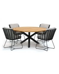 4 Seasons Outdoor Fabrice/ Taste 4SO Prado ø160 cm dining tuinset 5-delig