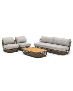 4 Seasons Outdoor | Lugano stoel-bank loungeset 4-delig