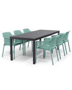 Nardi Net/ Rio 140-210x85 cm dining tuinset 7-delig