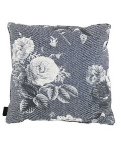 Madison | Denim Flower Blue Sierkussen 50x50 cm