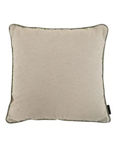 Madison | Velvet Green Piping/ Panama Linnen sierkussen 45x45 cm