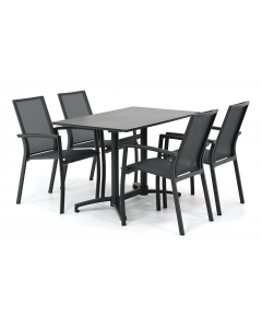 Sivara Lucco/ Santo 120x70 cm dining tuinset 5-delig