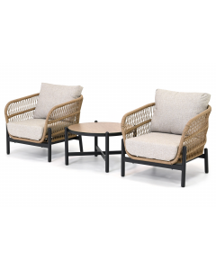 Barbados | Korlas stoel loungeset 3-delig
