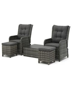 Sivara | Rento/ Breso/ Anzio stoel loungeset 5-delig verstelbaar