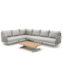4 Seasons Outdoor | Play panel hoek loungeset 3-delig