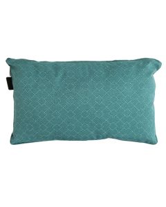 Madison | Check Sea Blue Outdoor lendekussen 50x30 cm